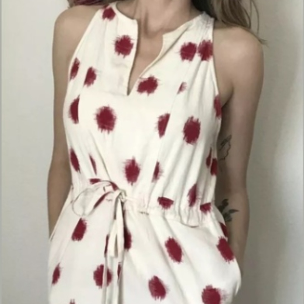 Anthropologie The Odells Sleeveless PolkaDot Dress